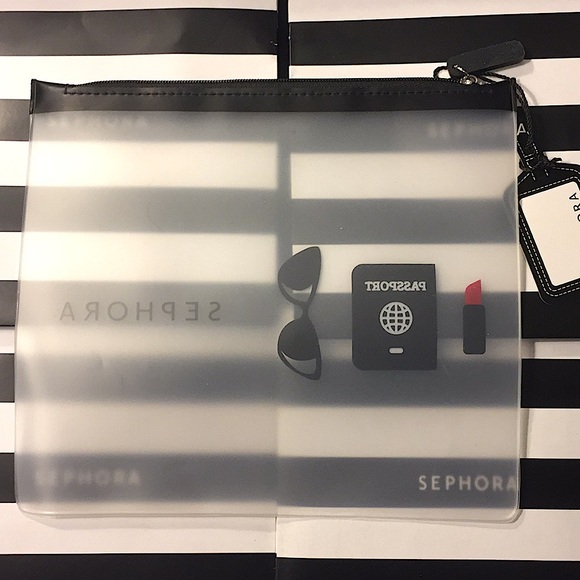 SEPHORA - SLIM / THIN COSMETIC POUCH (NWT) - Picture 2 of 7